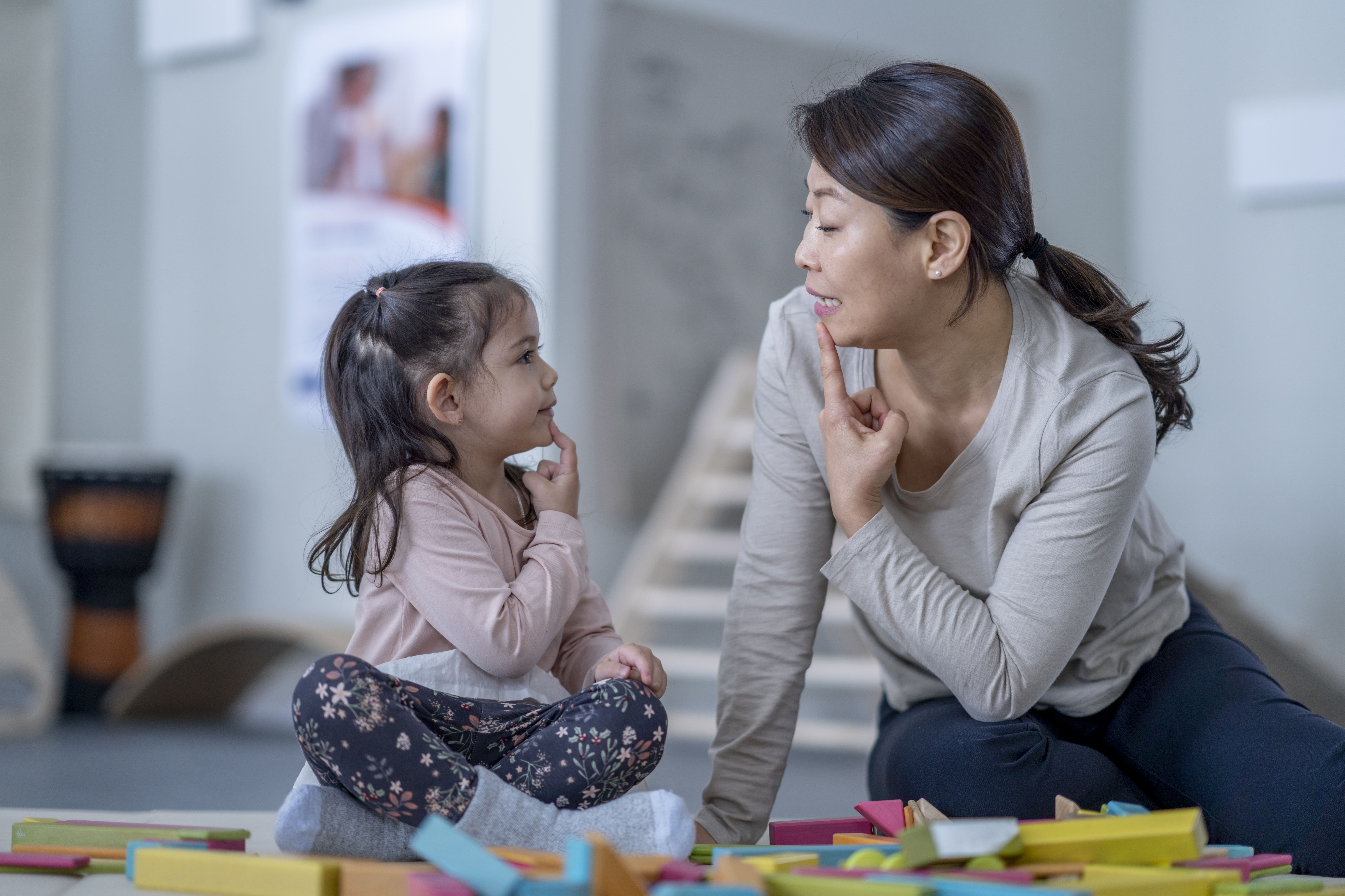 Person swallowing safely
